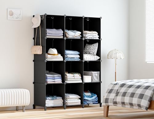 No Closet? No Problem — This 12-Cube Organizer Builds One Wh — alternate angle showing product details