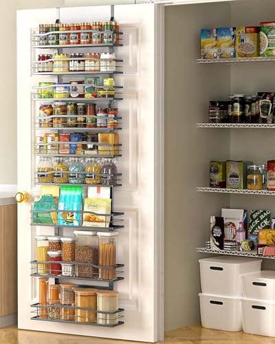 Moforoco over-the-door pantry organizer — basket detail