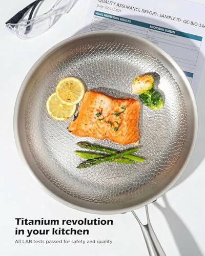 VocVoi titanium skillet detail angle from the Amazon listing gallery