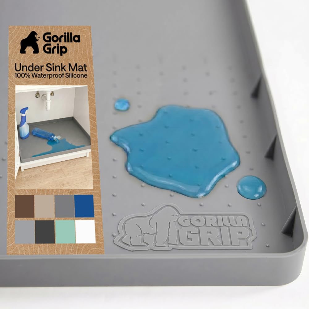 Gorilla Grip smaller silicone under sink mat product shot