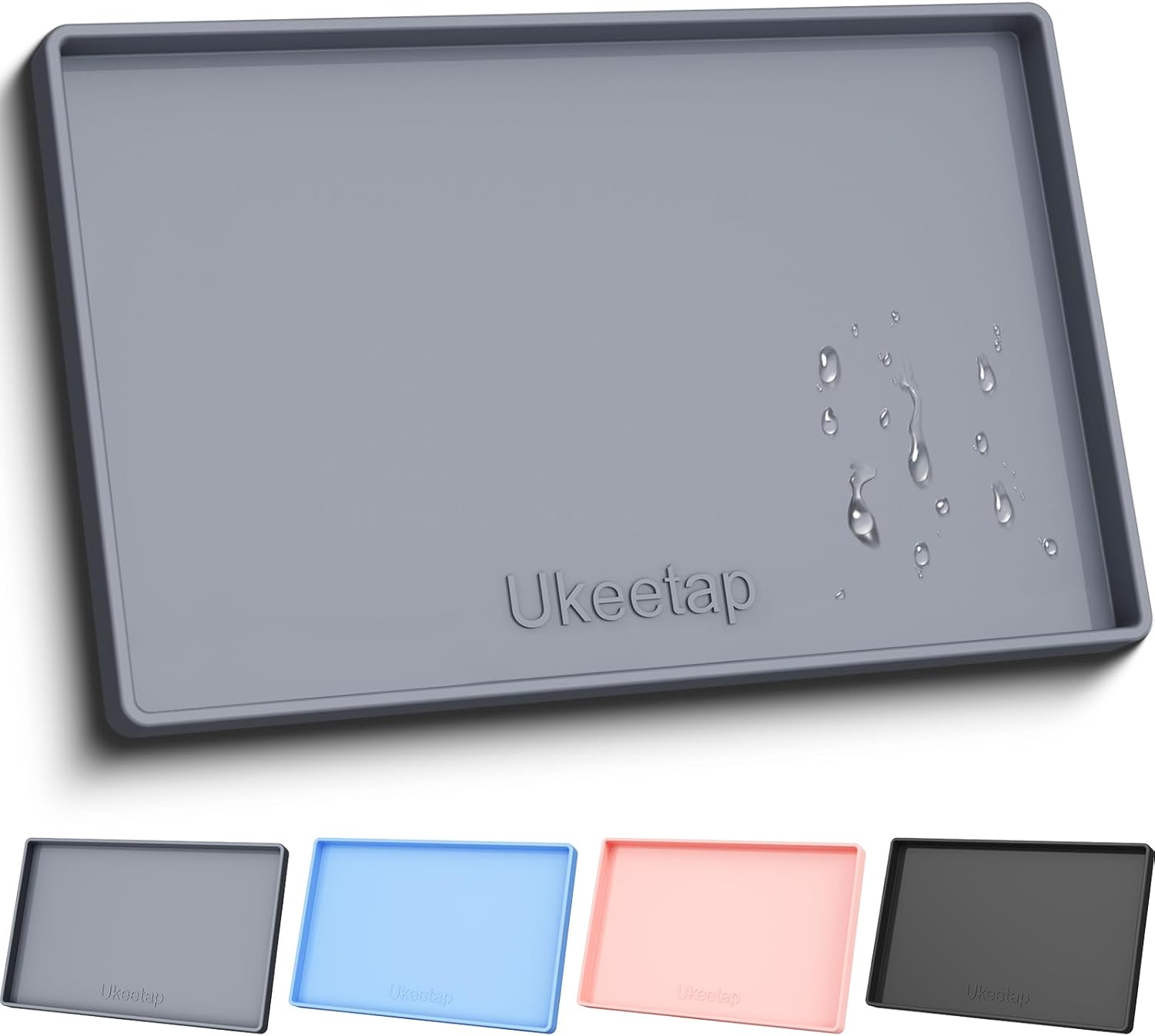 ukeetap 34 by 22 extra thick silicone under sink mat product shot